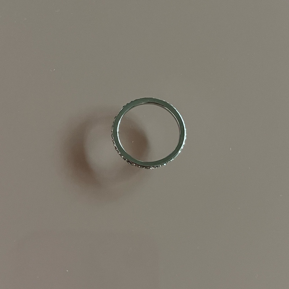 💍 Size 7 Sterling Silver Cubic Zirconia Ring 💍 - Picture 4 of 5